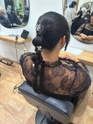 ヘアアレンジ ピンクカラーアレンジ 🩷AYANA🩷のヘアスタイル