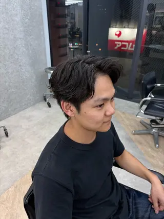 パーマ メンズ 🌀toa/波巻き✨ /メンズパーマ／栄のヘアスタイル