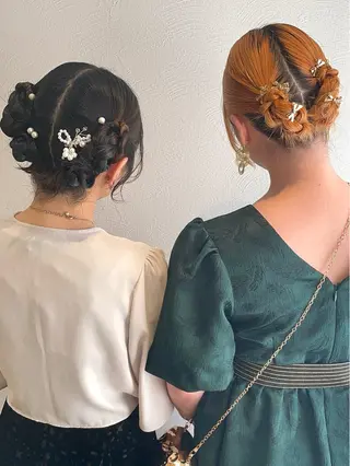 ミディアム ヘアアレンジ GOTODAY SHAiRE SALON所属・札幌 ヘアアレンジ 🍎 タナカセリナのヘアスタイル