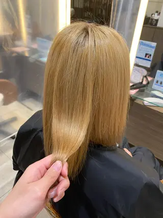 ミディアム 髪質改善 阿部のヘアスタイル