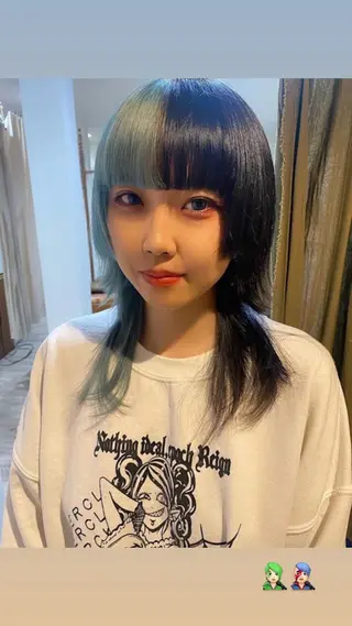 ミディアム andthebricks所属・剱持 介里のヘアスタイル