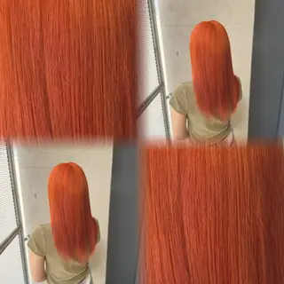 セミロング カラー 髙橋 李里亜のヘアスタイル