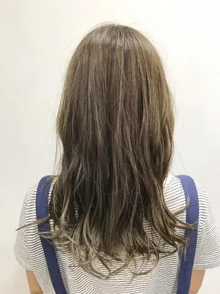 セミロング カラー 池田 雄太 ✨美髪縮毛矯正✨のヘアスタイル