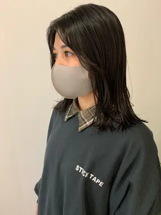 ミディアム MARU レイヤー/パーマのヘアスタイル