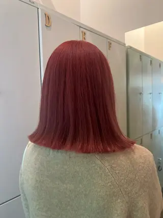 ミディアム ハイトーンカラー/エ クステ/デザインのヘアスタイル