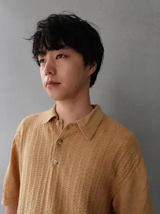 カラー ミディアム パーマ CEINE OURのヘアスタイル