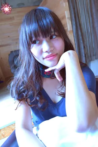 セミロング カラー パーマ ヘアアレンジ belle chambreイブカのその他イメージ