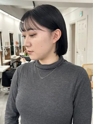 ミディアム カラー レイヤーボブ/ 艶カラー/サナ🌼のヘアスタイル