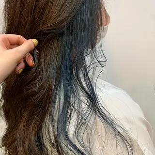 ロング カラー レイヤー/韓国ヘア 杉浦結梨のヘアスタイル