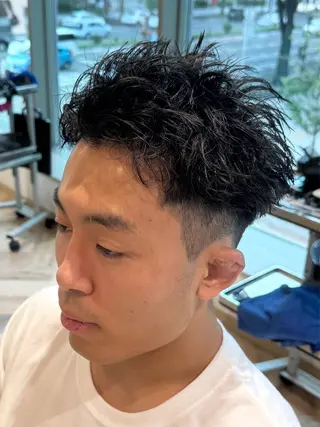 ショート メンズ メンズ特化/ センターパート/八谷のヘアスタイル