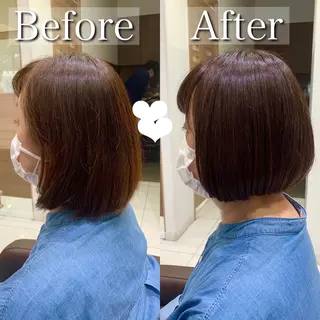 ショート ショート、ボブ/ 川鍋薫のヘアスタイル