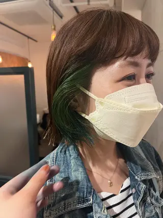 ショート カラー 暖色/パーマ 🌼クニトウメイのヘアスタイル