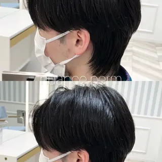 ショート カラー パーマ 淡路上新庄/髪質改善 .艶カラー/野口春貴のヘアスタイル