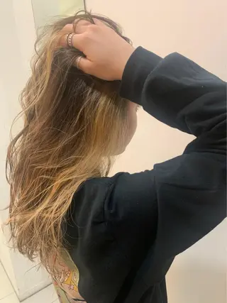 カラー 艶カラー/エクステ/ 藤原リックのヘアスタイル