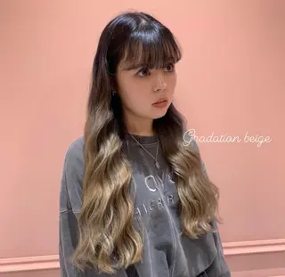 ロング カラー 大阪韓国ヘア 🦋RINKAのヘアスタイル