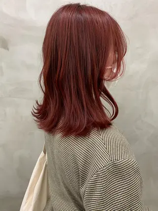 ミディアム カラー suu所属・🐝 hachi🐝のヘアスタイル