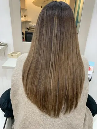 ロング カラー 京都大人女性ショート 徒歩1分/秋山のヘアスタイル