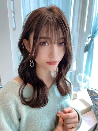 セミロング カラー 美髪/カラー 美容院🌈渡辺隼也のヘアスタイル