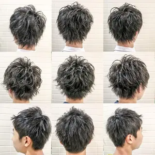 ショート カラー パーマ メンズ 看板犬がお出迎え◎ 初めてでも安心◎のヘアスタイル