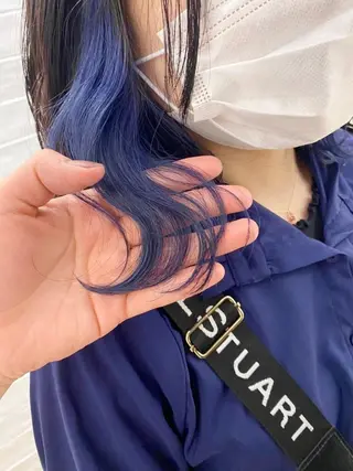 セミロング カラー stair:case 武蔵小杉店所属・艶カラーリスト 牛込萌香のヘアスタイル