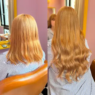 ミディアム チビ編み込みエクステ どぅ〜す/YUIのヘアスタイル