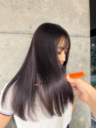 ロング カラー ヘアアレンジ SOL.JINGUMAE所属・原宿・デザインカラー YUI🤍ྀིのヘアスタイル