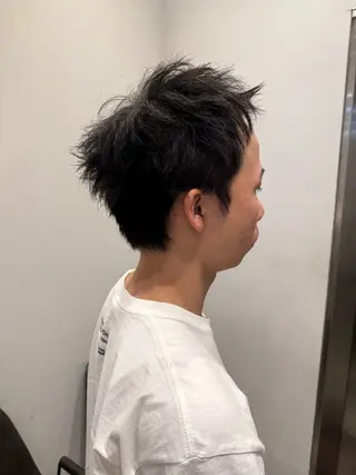 ショート メンズ 川口開世 cutのヘアスタイル