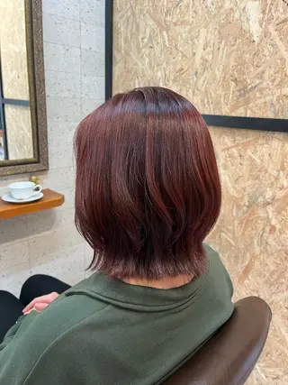 ミディアム カラー 庄内＊三国baron ANJUのヘアスタイル