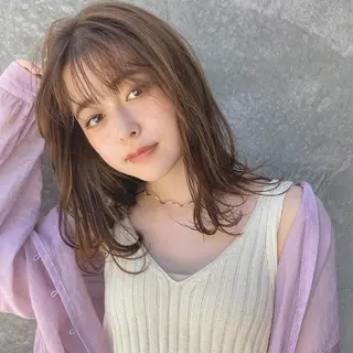 髪質改善/白髪ぼかし レイヤー　🌱千咲季のヘアスタイル