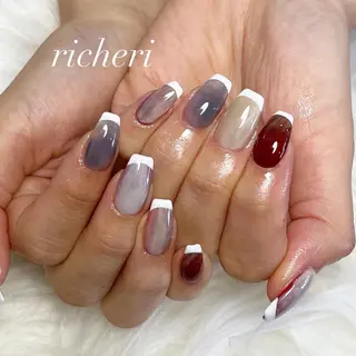 ミディアム ネイル richeri beautyのネイルデザイン