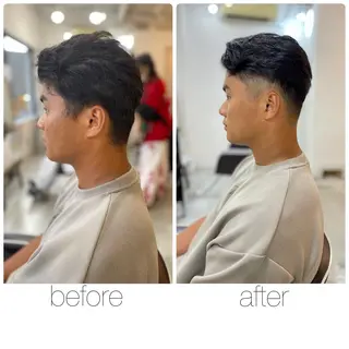 ショート メンズ 尾野 雅斗のヘアスタイル