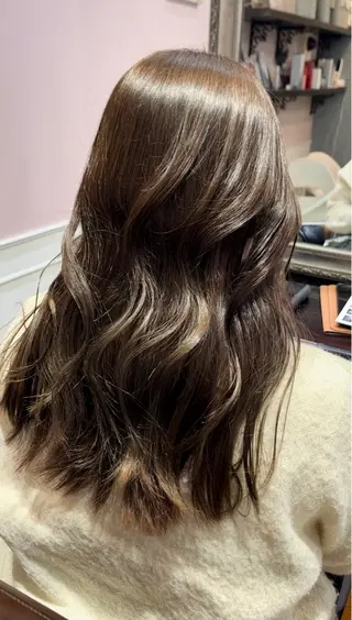ロング カラー レイヤー/透明感/髪 質改善/メンズ/佐藤のヘアスタイル