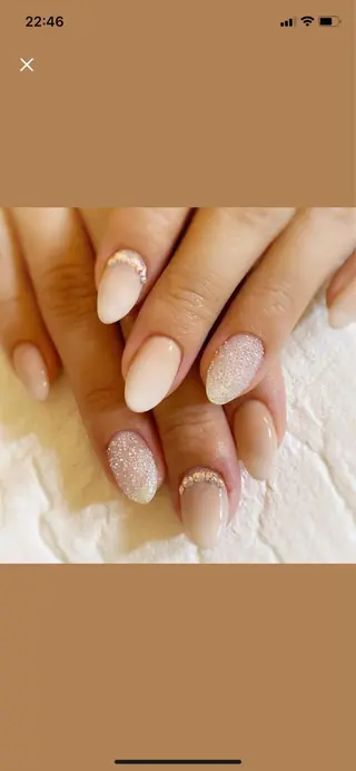 ネイル はな💎ネイル ワンホン、長さ出しのネイルデザイン