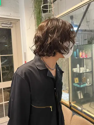 ミディアム カラー パーマ ヘアアレンジ メンズ キッズ ネイル マツエク・マツパ アイブロウ お洒落パーマ/ボブ ❄️Tomoka❄️のヘアスタイル