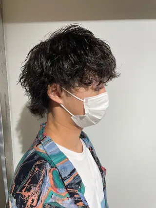 ショート カラー パーマ メンズ 【メンズサロン】 BLUCK 横浜のヘアスタイル