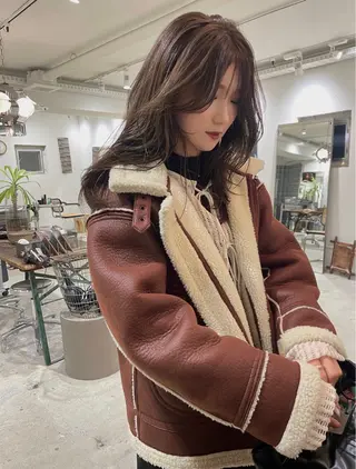 セミロング カラー 似合わせ ／表参道／REMIのヘアスタイル