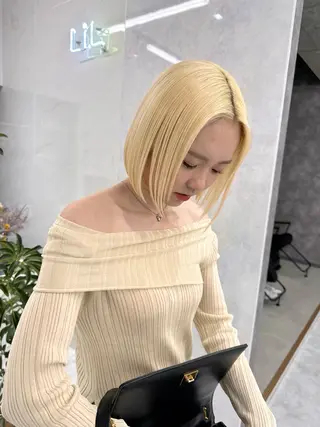 カラー 漆畑 莉奈のヘアスタイル