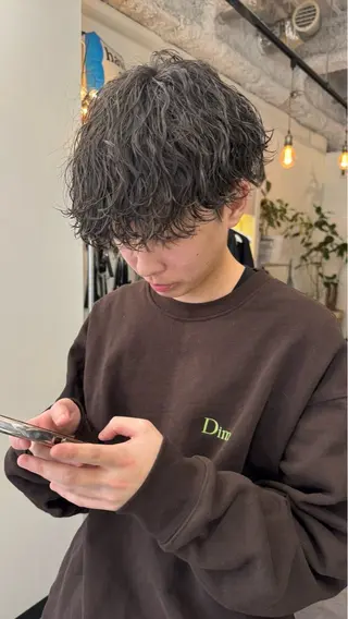 パーマ メンズ 吉松 ここみのヘアスタイル