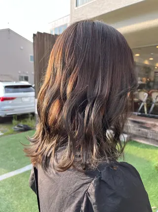 セミロング シュリンプ梅森坂店所属・内藤 里桜🌸のヘアスタイル