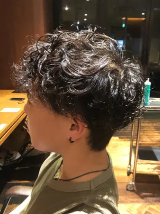 ショート メンズ 高山🐬髪質改善 池袋で縮毛矯正のヘアスタイル