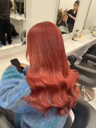 ロング カラー ヘアアレンジ 💗横浜美容室 💗HARUNAのヘアスタイル