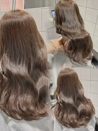 セミロング カラー レイヤー✂︎赤み消し 髪質改善/井上健太のヘアスタイル