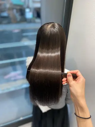 ロング カラー レイヤー/艶カラー /韓国ヘア/高松のヘアスタイル