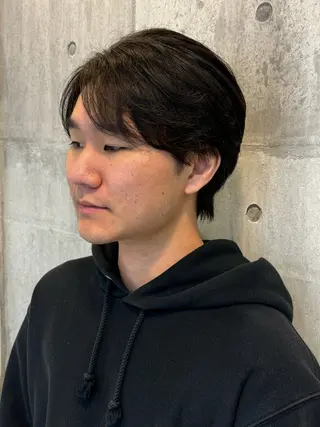 ミディアム メンズ CHIC 蘭のヘアスタイル