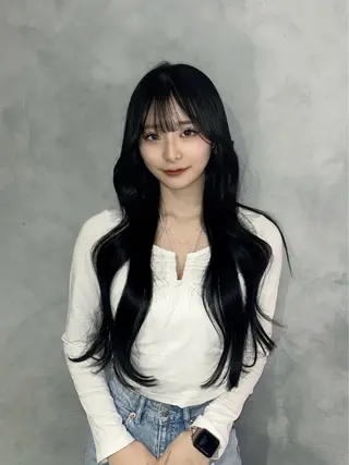 ロング 石山 洸平のヘアスタイル