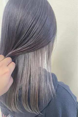ミディアム カラー ケアブリーチ /髪質 改善/古橋圭史郎のヘアスタイル