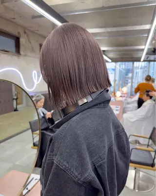 ミディアム 森綱 悠 /ボブ/ブリーチのヘアスタイル