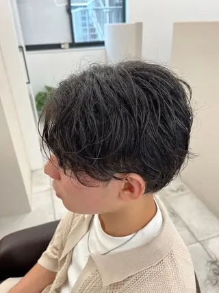 ショート パーマ メンズ 🏆メンズヘア特化 🥇代表りんぺーのヘアスタイル