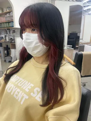 ロング カラー kana/ ブリーチ/暖色のヘアスタイル