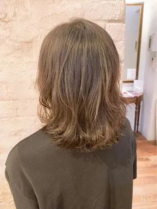 ミディアム パーマ 銀座No.1髪質改善 縮毛矯正/本木のヘアスタイル